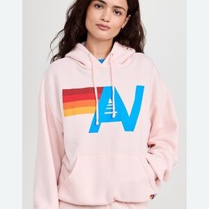 NWT Aviator Nation Light Pink Hoodie S